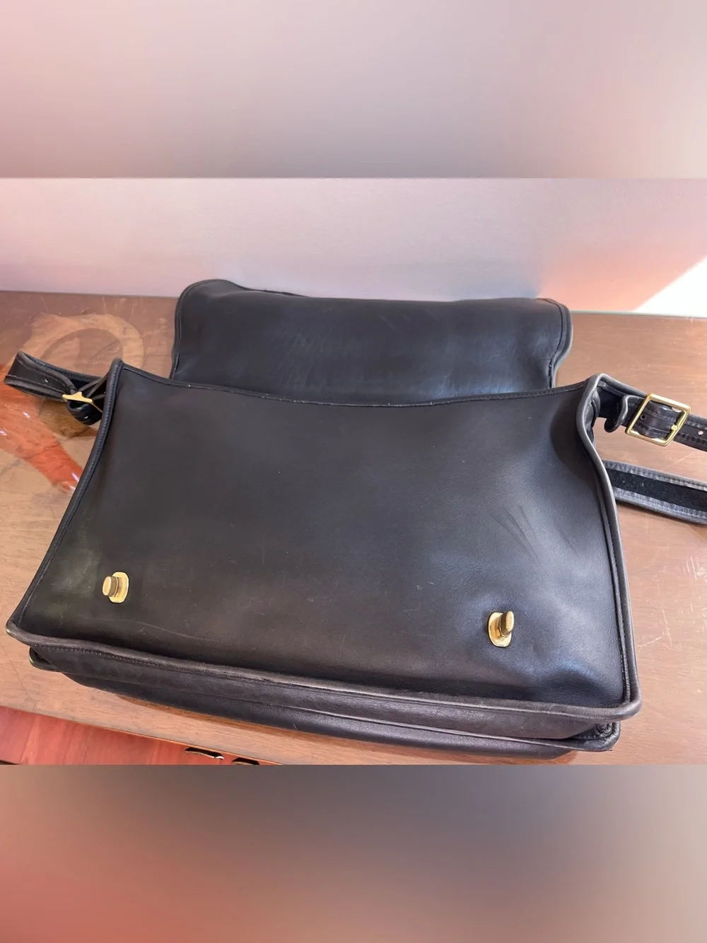 Coach Essex Briefcase, Black, #5274, Double Turnlock, USA-made, 2000 Vintage